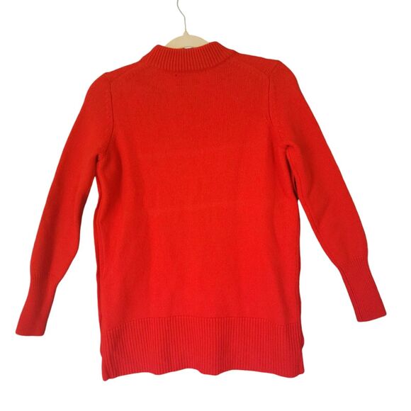 Tuckernuck 100% Wool Bexley Pullover Crewneck Gold Buttons Red Size Small - Picture 5 of 12